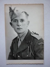 Photo portrait soldat avec insignes 6e RTM tirailleur marocain Maroc Indochine