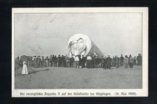 ZEPPELIN POSTKARTE ZEPPELIN II in GÖPPINGEN 31.5.1909 !!! (974811)