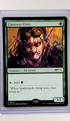 2024 MTG Magic the Gathering SLD Secret Lair Drop #800 Llanowar Elves WOTC