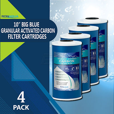 10'' Big Blue (GAC) Replacement Water Filters (4 Pcs) 4.5  x 10  Cartridges