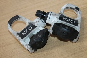white clipless pedals