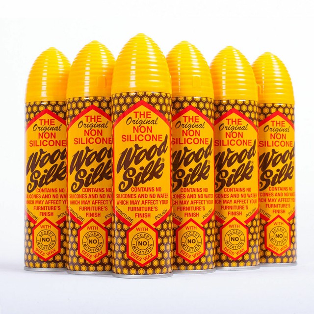 6 X 250ml Aristowax Original Wood Silk Silicone Furniture Polish Spray