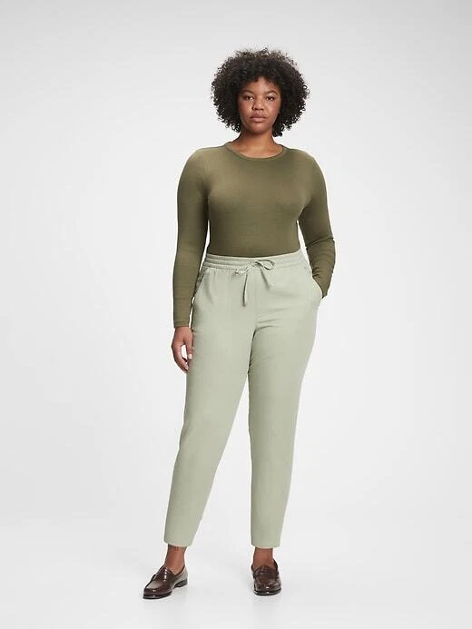 Gap Easy Straight Pull On Pants Sage Green Size Small Women's NEW