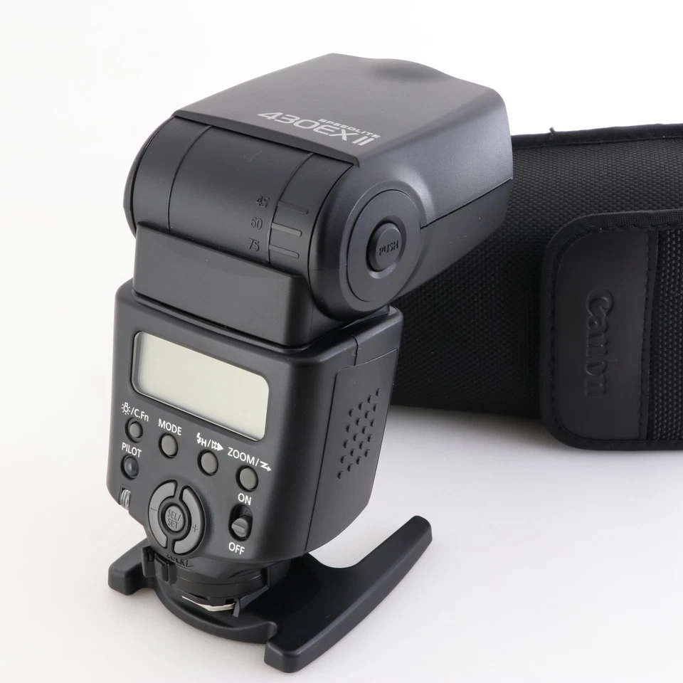 Canon Speedlite 430EX II Shoe Mount Flash SLR w/Case MINT in Box Tested JAPAN - Image 3 of 4