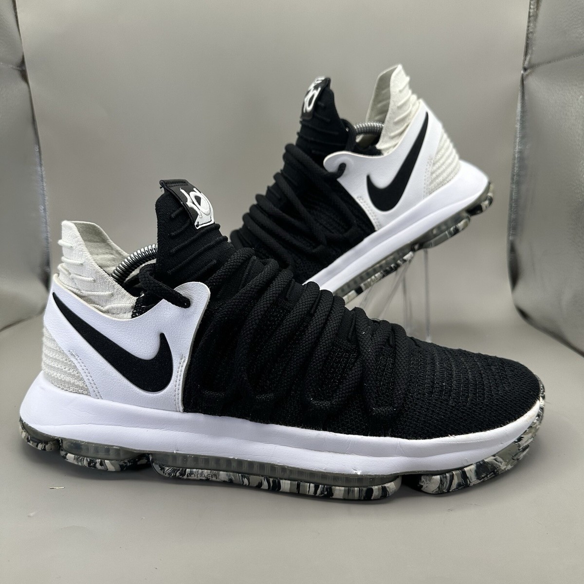 【極美品】NIKEナイキ✨ZOOM KD10 ✨ケビンデュラント✨28.5 Nike Zoom KD 10 Kevin Durant Oreo Flyknit Basketball Sneaker