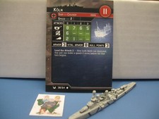  Axis Allies War at Sea BASE SET Koln 38/64 with card 