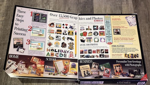 Vintage Apple Macintosh Software Broderbund Print Shop Ensemble Big Box Version - Picture 4 of 7