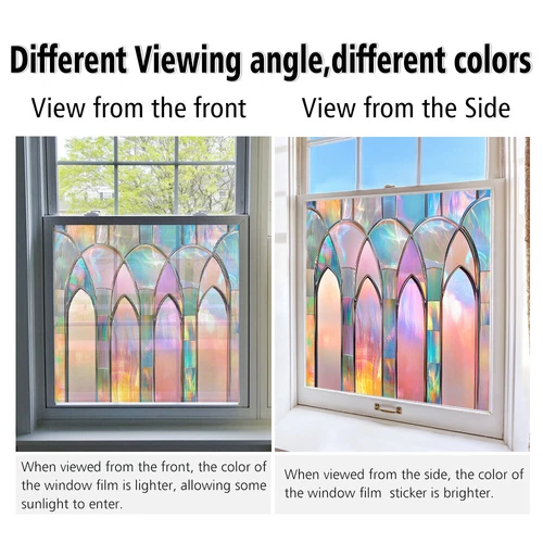 AU Static Cling Glass Window Film Privacy Stained Glass Sticker UV Protection - Picture 17 of 47