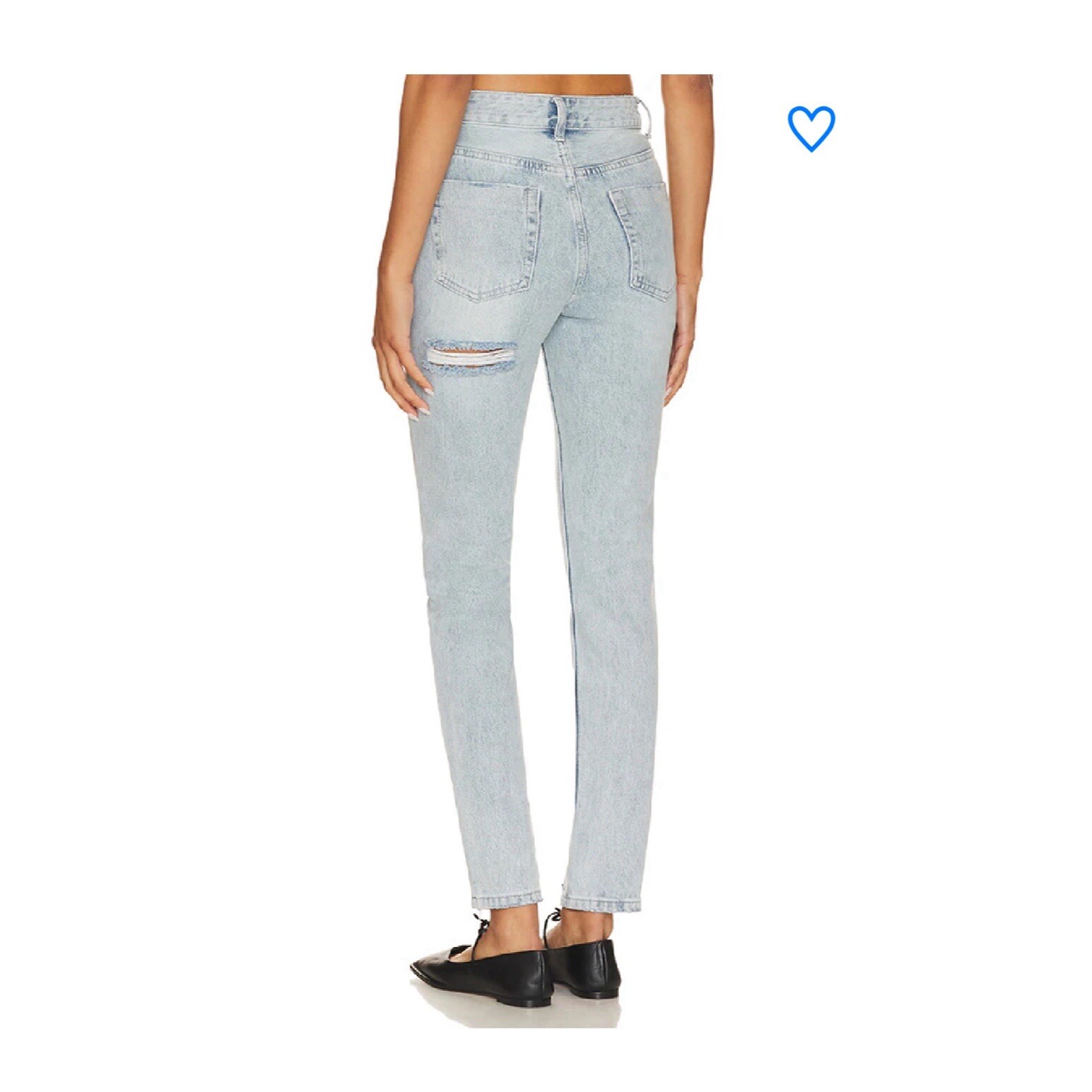 REVOLVE Superdown Bailee Butt Split Jean Light Wa… - image 1