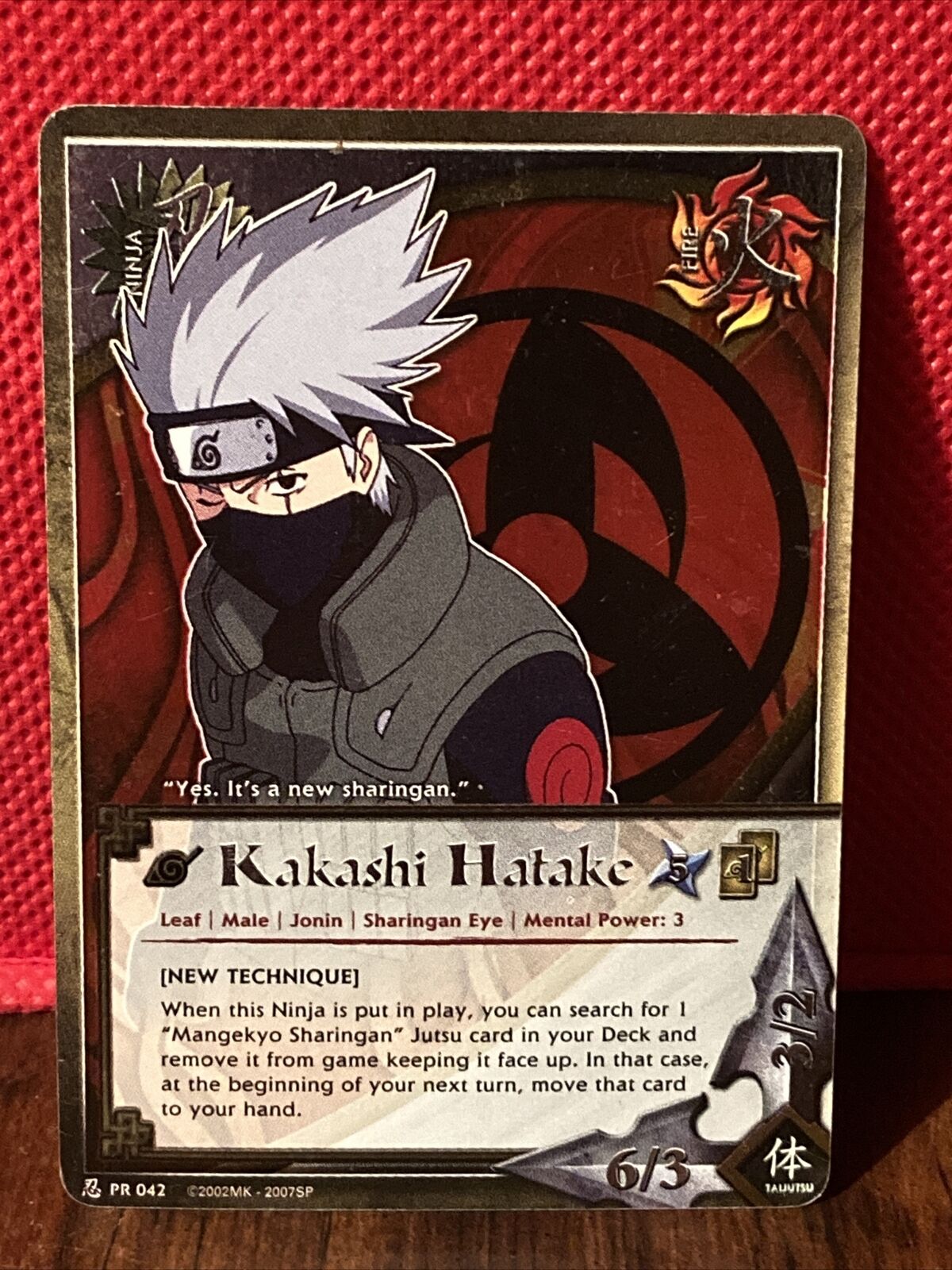 Naruto Photo card Hatake Kakashi Promo C