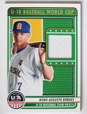 2023 Panini Stars Stripes USA Nuno Augusto Borges U18 World Cup Materials U18NCB