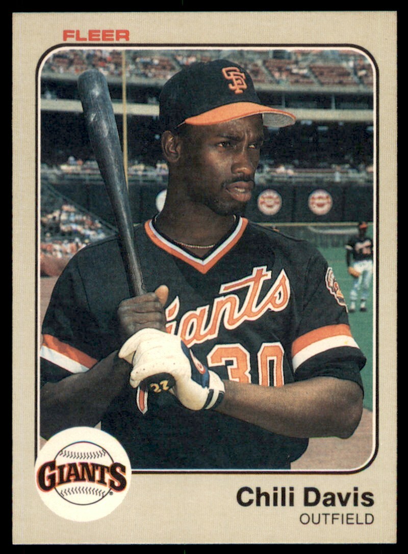 Chili Davis 1983 Fleer Card #257 San Francisco Giants | eBay