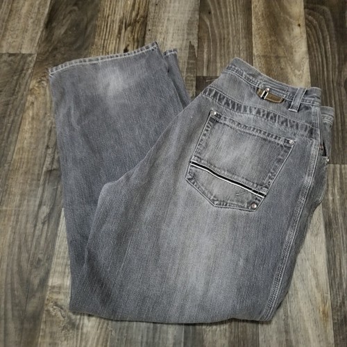 Enyce Jeans Mens 38X31 Black Baggy Y2K Streetwear Skater