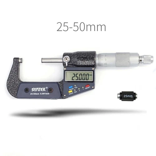 0-100mm Elektronisch Digital Bügelmessschraube Mikrometerschraube Mikrometer Set - Bild 9 von 19