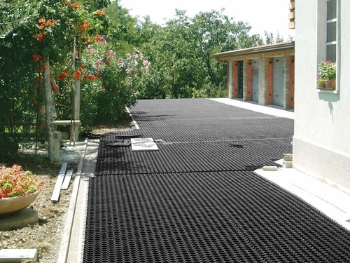 Black Grass Grid Plastic Paving Driveway Turf Grass Lawn Path Gravel Protector - Picture 5 of 60