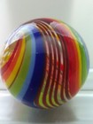 JODY FINE LARGE HAND MADE GLASS LATTICINO MARBLE APPX. 1.16 " — photo 8