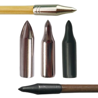 30 Stück Pfeilspitzen ID8mm Klebespitze Feldspitze Kugel Bogenschießen Ziel Jagd