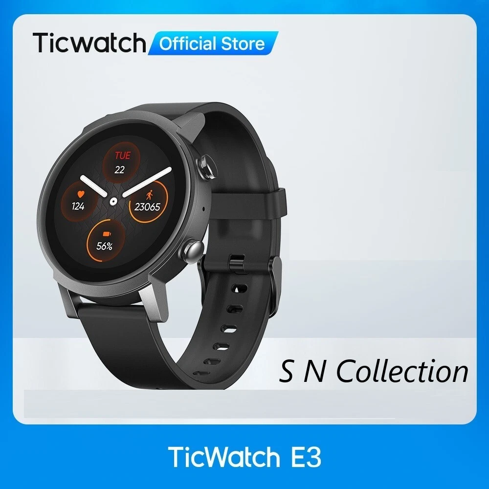 Ticwatch E3 Wear OS Smartwatch Men Women Snapdragon 4100 8GB ROM