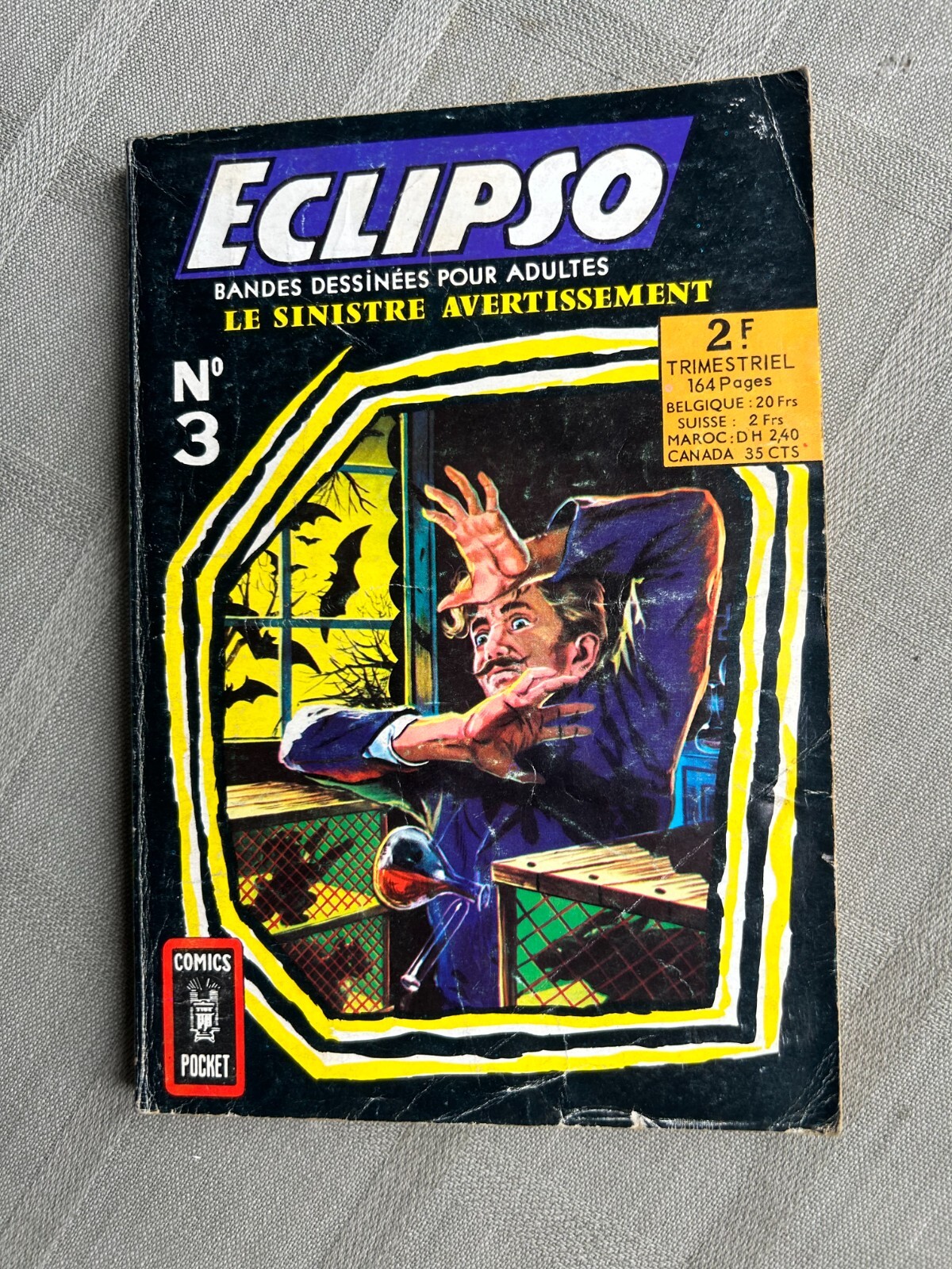 Eclipso Arédit Comics Pocket No ° 3 The Sinister Warning 1968 IN Very Good Mint
