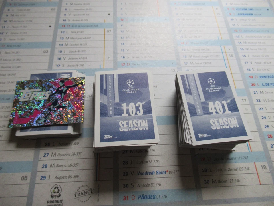 10 stickers topps uefa champions league 2023 2024 au choix - Photo 1/1