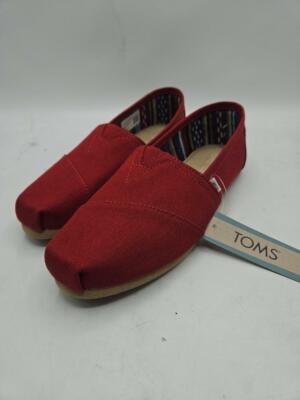 Toms Women's Classic Canvas Red Slip-on Shoe B(M) US