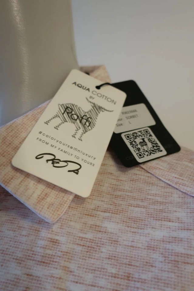 NUEVO CON ETIQUETAS Polo Para Hombres Raffi Sorbet Rosa-Rojo, Blanco Manga Corta L Foto 3 de 4