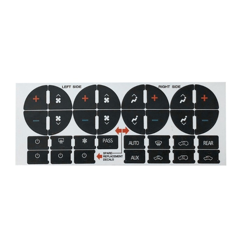 Car Interior Button Repair Sticker Center Control Decals Decorative Accessories