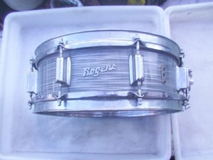 Vintage Rogers Powertone 14 inch 8 lug Snare Drum drummer percussion old RARE