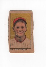 1920 W522 Strip Baseball Card #33 Zach Wheat HOF TOUGH Issue