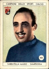 Lavazza 1950 Sports Champions Figure No. 111 Sampdoria Sabbatella