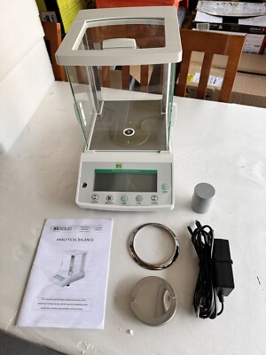 U.S. Solid 220g/0.1mg Analytical Balance Lab Digital Precision Lab Scale RS232..