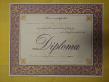 School Supplies: 25 Student Diploma Certificates - Perfect for Framing  NEW
