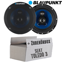 Lautsprecher Boxen Blaupunkt 3Wege KFZ Einbauset FüR Seat Toledo 3 5P Front/Heck