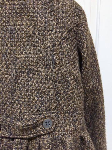 Vtg Oleg Cassini Ladies Jacket Brown Tweed Wool Blend Sz 1X - Picture 11 of 18