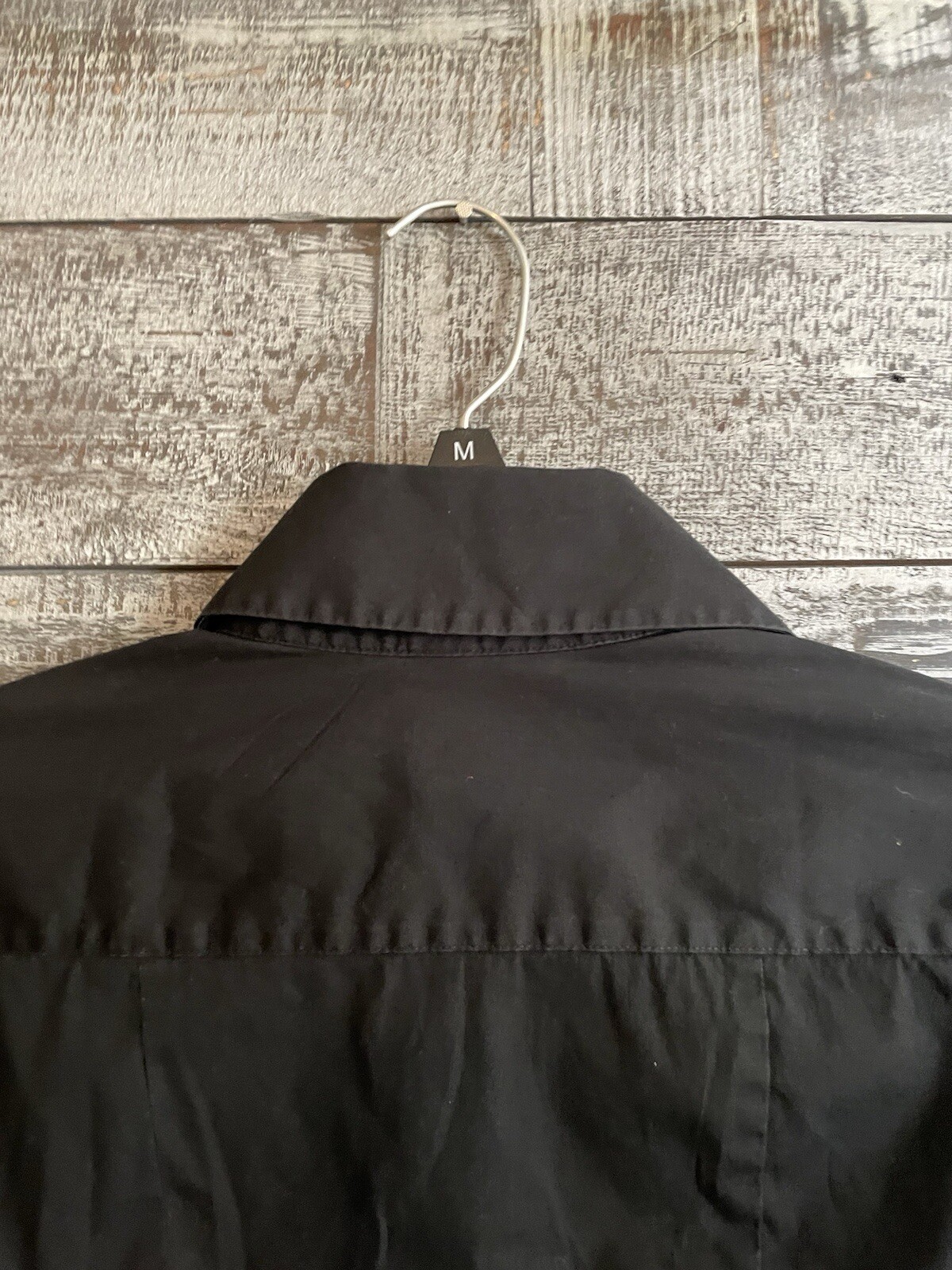 Express Design Studio Button Up Collared Shirt Bl… - image 11