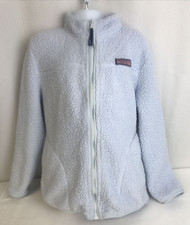 Girls Vineyard Vines Full Zip Fleece Blue Jacket Size Medium 10-12