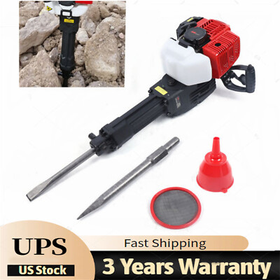 #ad 52cc Demolition Jack Hammer Concrete Breaker Drill w 2 Chisel Gas Powered US US $212.97