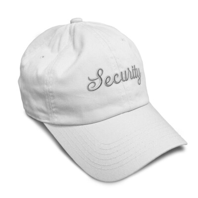 Soft Women Baseball Cap Security Style 1 Embroidery Profession Dad Hats for Men