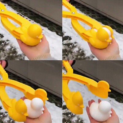 Cartoon schöne Ente geformt Schneeball Maker Clip Kinder Spielzeug im Freien