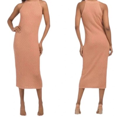 house of harlow crochet dress HOUSE OF HARLOW 1960 Crochet Knit Midi Bodycon Dress Women Beach Boho XS  *READ*