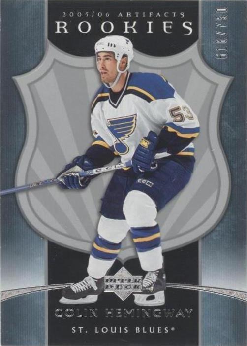 2005-06 Upper Deck Artifacts - Rookies Colin Hemingway #324 /750 (RC ...