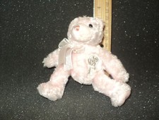 Gund Life Breast Cancer Small Bear Pink 5 1/2" High Standing Vintage