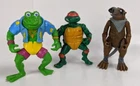 90's Playmates TMNT Ninja Turtles Action Figure Lot Michaenaglo Splinter Frog
