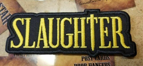 EMBROIDERED SLAUGHTER ROCK BAND PATCH (Please Read Ad) - 第 1/3 張圖片