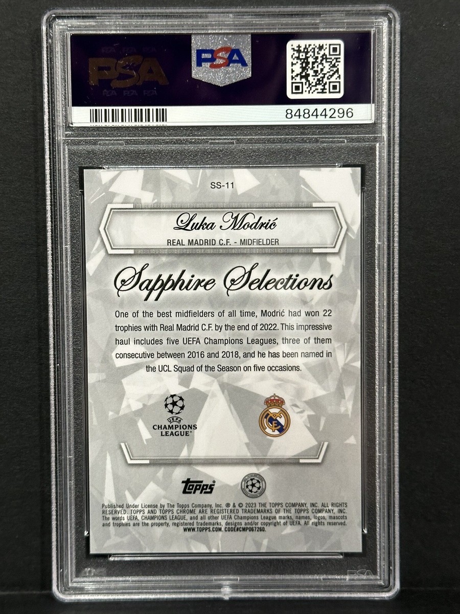 2022-23 Topps Sapphire UCL Sapphire Selections Luka Modric Gold