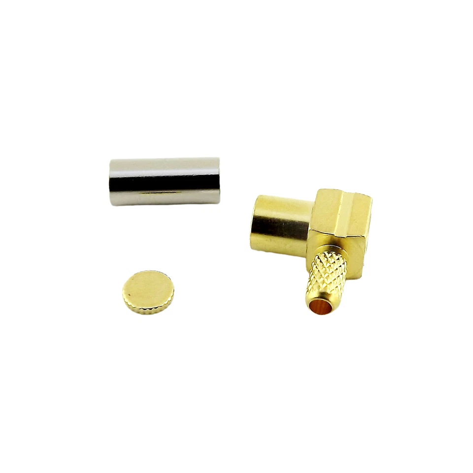 10pcs RF Connector MCX Female Right Angle Crimp for RG174 RG316 LMR100 Adapter - Image 4 of 4