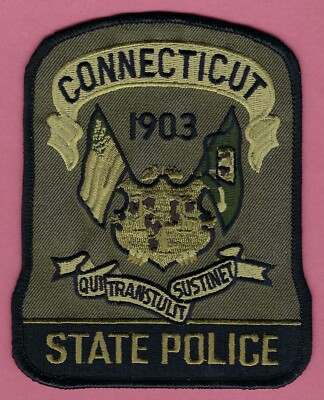 CONNECTICUT STATE POLICE TACTICAL PATCH GREEN | eBay