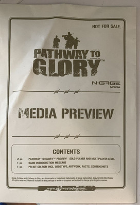 RARE PTG - Pathway to Glory MEDIA PREVIEW KIT from GDC 2004 NEW and SEALED!!