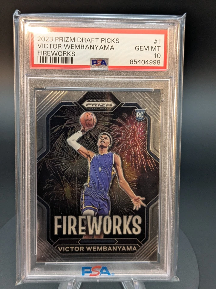 2023 Panini Draft Picks - Victor Wembanyama #1 Fireworks RC Rookie PSA 10 - Bild 1 von 1