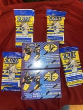 2022 Panini Illusions Blaster Box + Score Hanger Packs Football Bundle 242 Cards